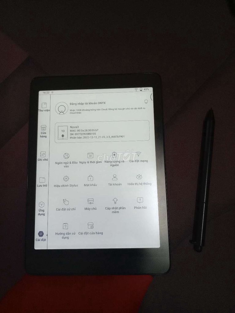 Máy đọc sách Boox Nova 3 7.8 inch. Mua bán Máy tính bảng tại Quận Liên Chiểu Đà Nẵng được đăng bởi Khoa hình 1