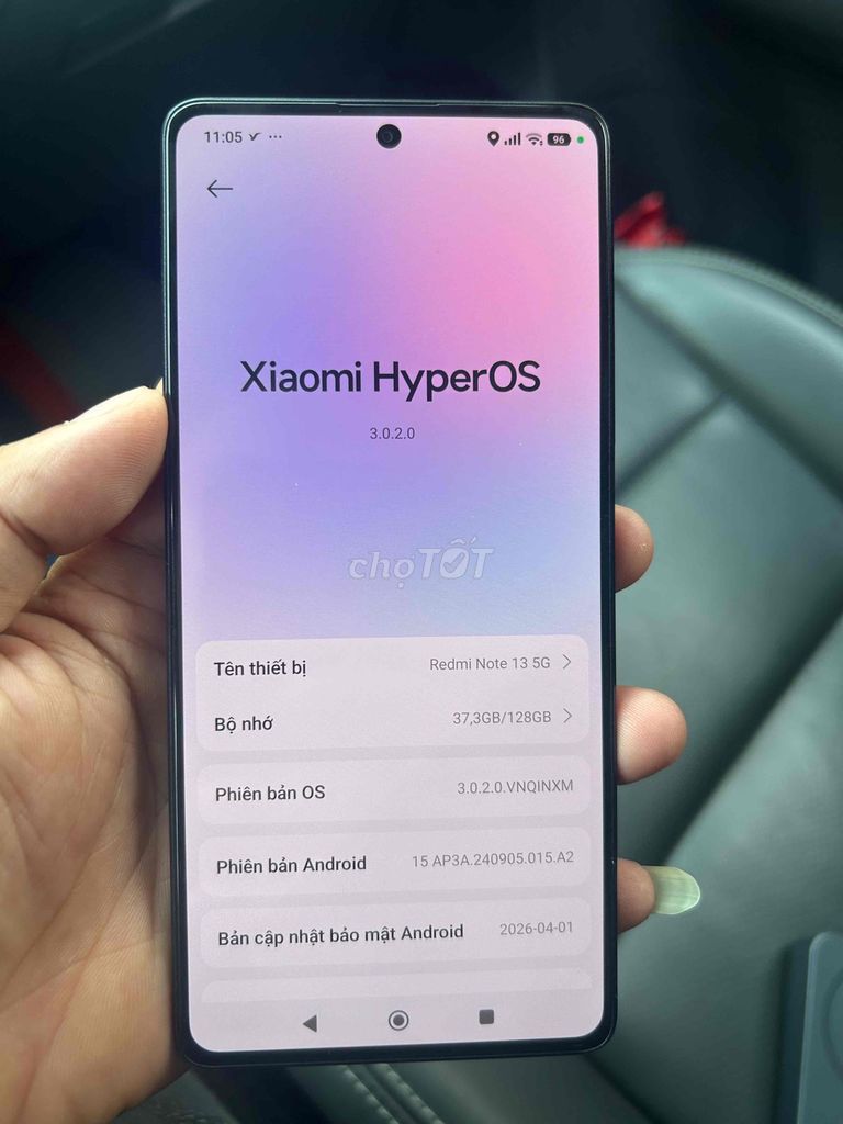 Xiaomi Redmi Note 13 5G 128GB Đen. Mua bán Điện thoại tại Huyện Kim Động Hưng Yên được đăng bởi Thuận hình 1