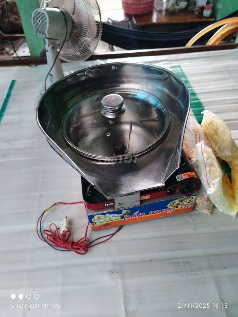 Máy làm bỏng ngô Thép không gỉ. Mua bán Bếp, lò, đồ điện nhà bếp tại Thành phố Hà Tiên Kiên Giang được đăng bởi trí công Nguyễn  hình 1