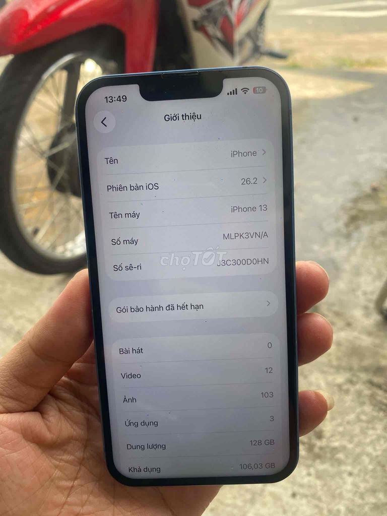 Apple iPhone 13 128GB Xanh. Mua bán Điện thoại tại Thị xã Bến Cát Bình Dương được đăng bởi Ngáo hình 1
