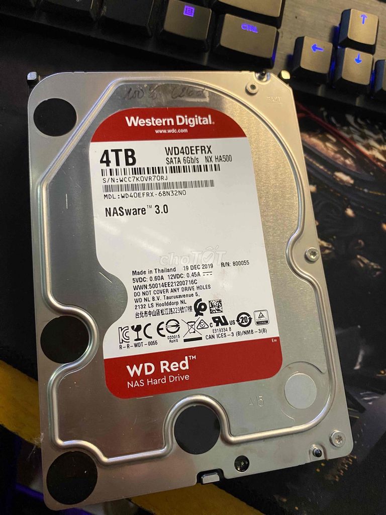 Ổ cứng Wd bản red cao cấp dung lượng 4T sk 100%. Mua bán Linh kiện (RAM, Card...) tại Huyện Trà Ôn Vĩnh Long được đăng bởi maximura hình 1