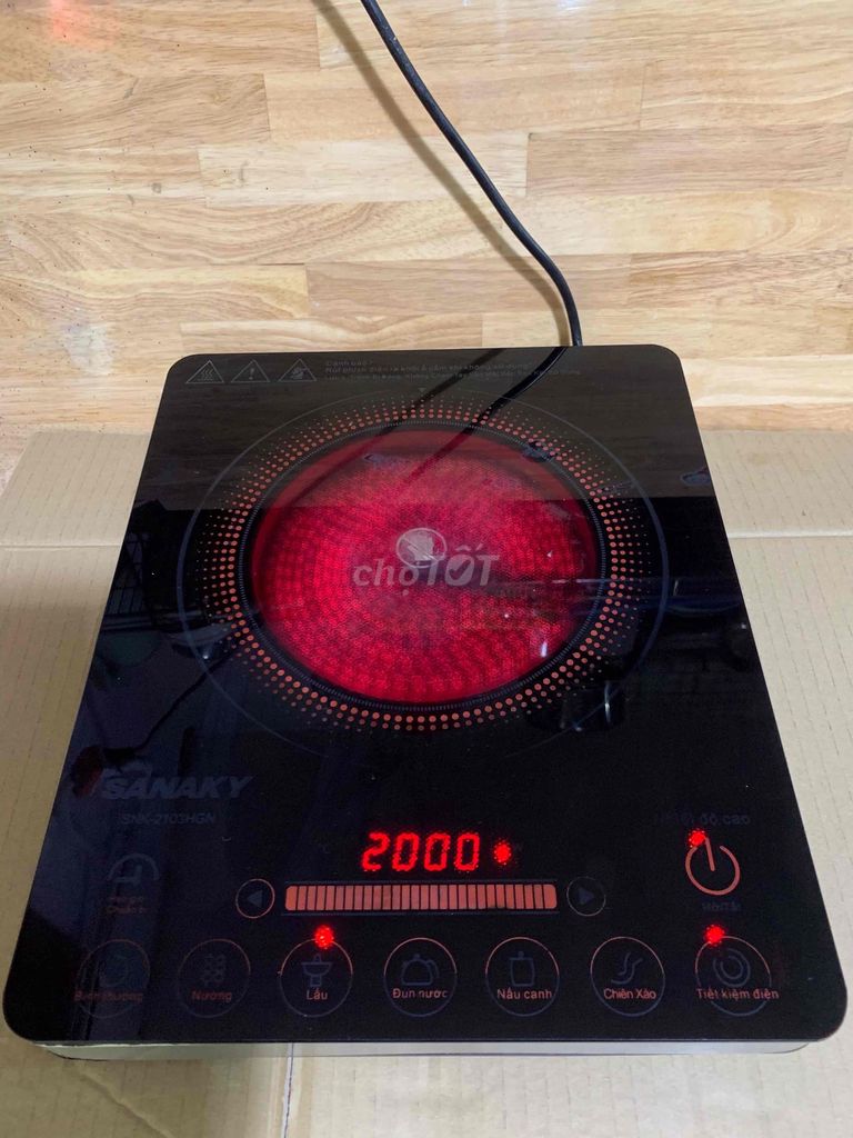 Bếp hồng ngoại SANAKY SNK-2103HGN Đen. Mua bán Bếp, lò, đồ điện nhà bếp tại Quận Tân Bình Tp Hồ Chí Minh được đăng bởi Văn Cường hình 1