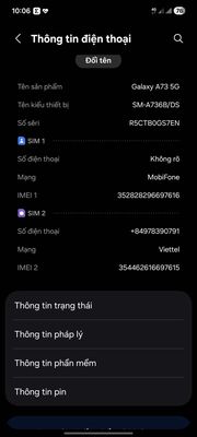 Samsung Galaxy A73 5G 8GB/128GB Xanh