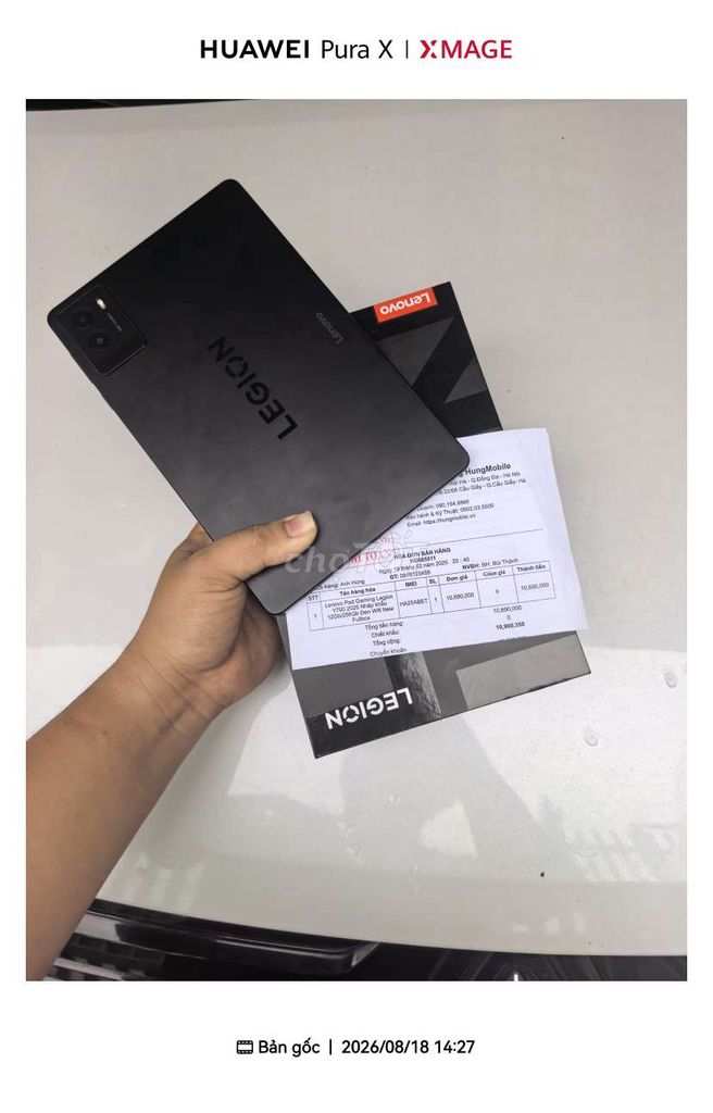 Lenovo Legion Tab Y700 Snap 8 Gen 3 12GB/256GB Đen. Mua bán Máy tính bảng tại Huyện Củ Chi Tp Hồ Chí Minh được đăng bởi Đạo Phong hình 1