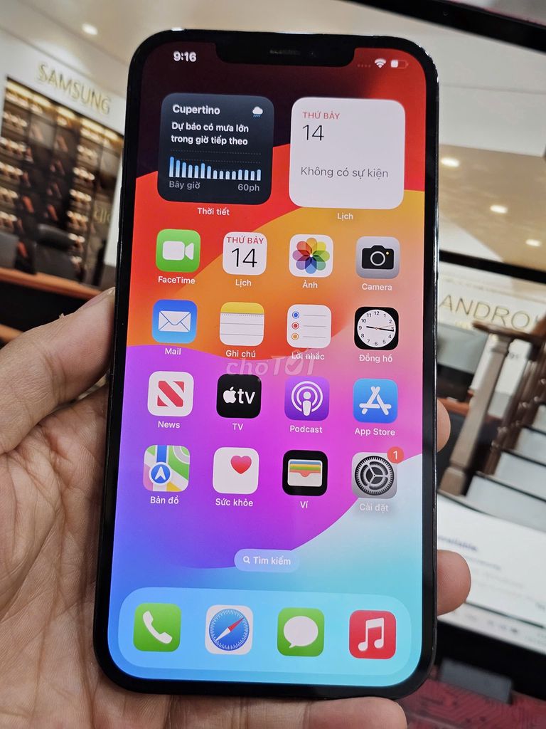 iphone 12 Pro Max 256Gb Xanh, Quốc Tế Mỹ , Pin 96%