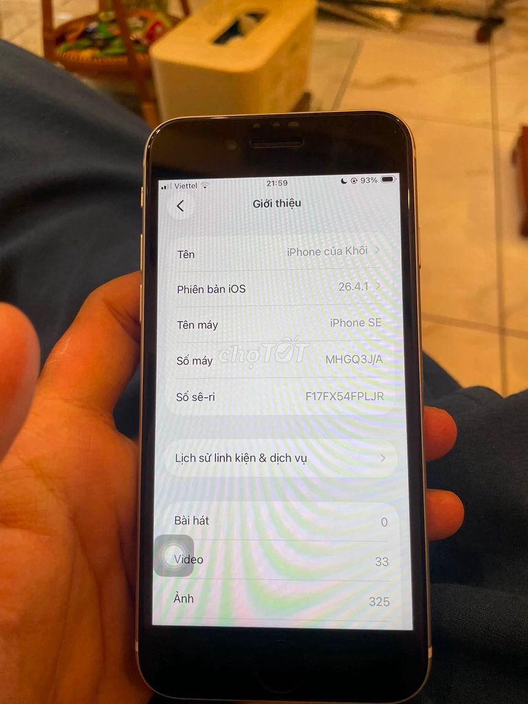 Apple iPhone SE Trắng. Mua bán Điện thoại tại Quận 1 Tp Hồ Chí Minh được đăng bởi Hội Đồ Điện Tử hình 1