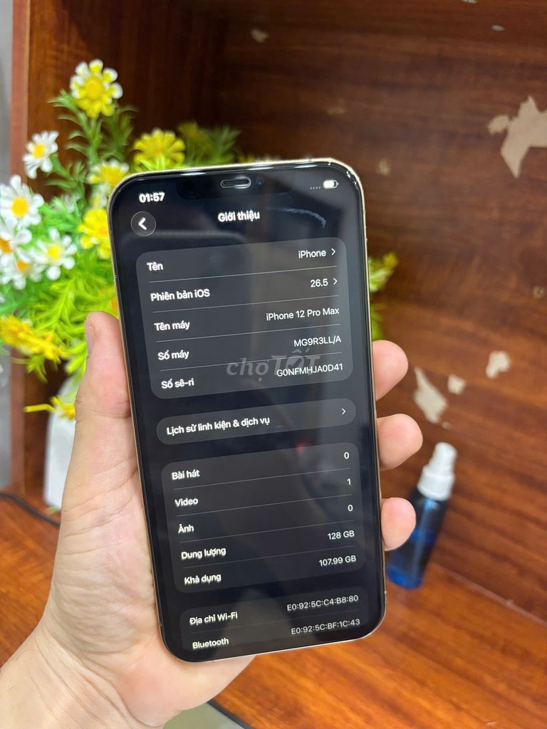 Apple iPhone 12 Pro Max 128GB Vàng Đã sử dụng. Mua bán Điện thoại tại Quận Bắc Từ Liêm Hà Nội được đăng bởi Cửa hàng Bính Táo hình 1