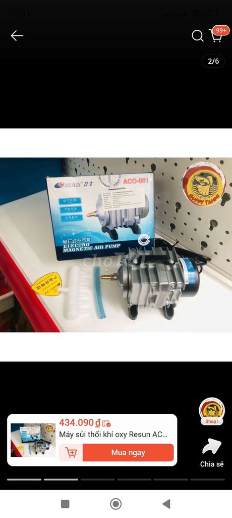 Máy sục khí Resun ACO-001 Bể cá. Mua bán Phụ kiện, Thức ăn, Dịch vụ tại Thành phố Thái Nguyên Thái Nguyên được đăng bởi Dung hình 1