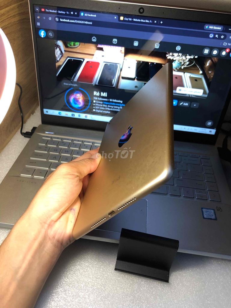 Apple iPad Mini 4 Wifi 32GB Vàng Vân tay. Mua bán Máy tính bảng tại Thành phố Vĩnh Long Vĩnh Long được đăng bởi Ré Mi hình 1