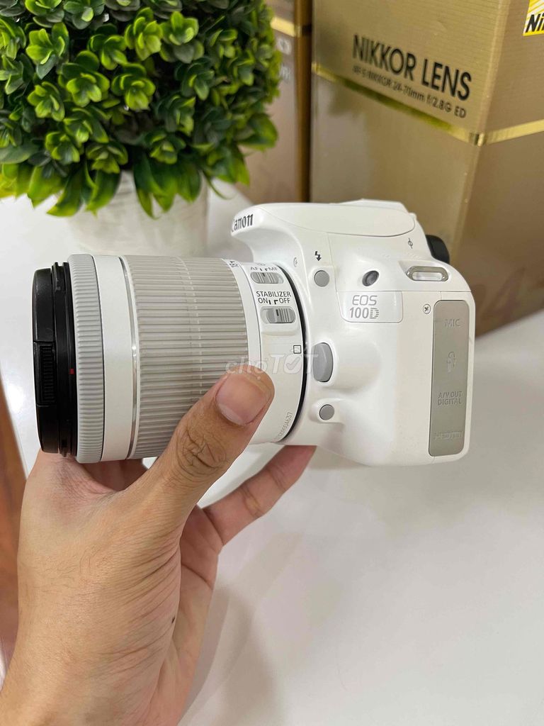 Máy ảnh Canon 100D 18-55 STM Trắng. Mua bán Máy ảnh, Máy quay tại Quận Hà Đông Hà Nội được đăng bởi Hoàng Thái hình 1