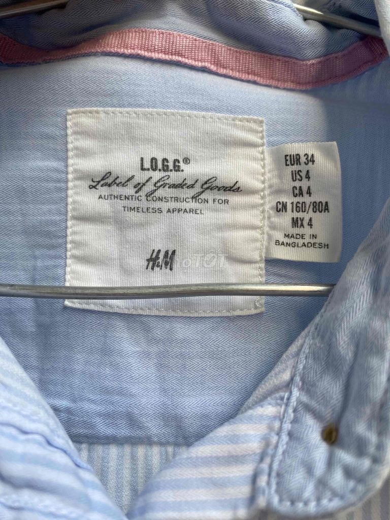 Pass áo sơ mi H&M size 34 (cỡ size S-M) nữ