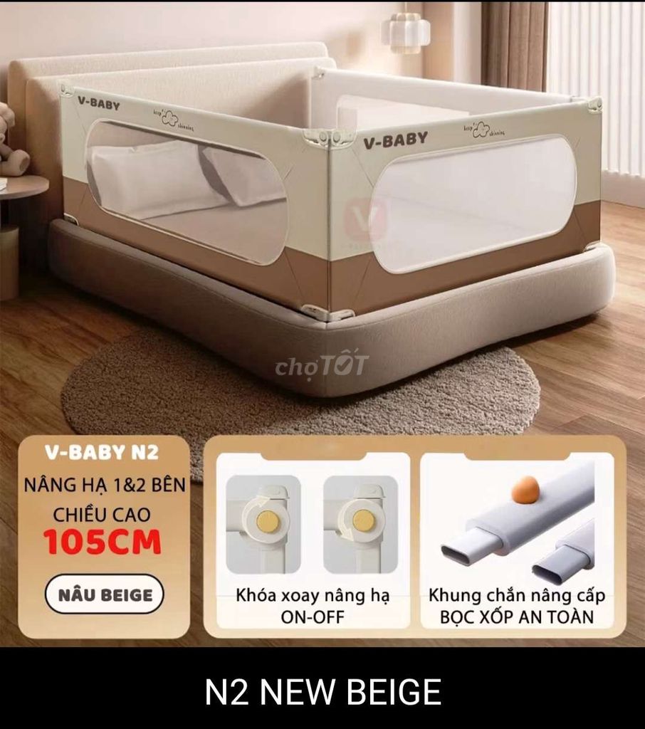 Thanh chặn giường V baby N2 new