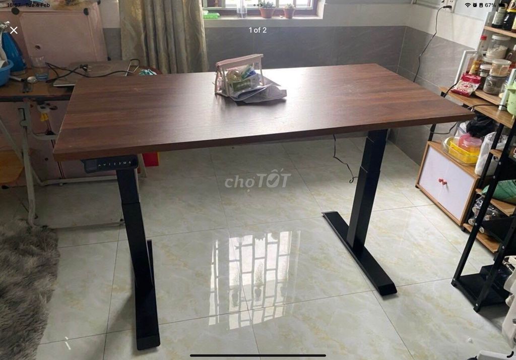 Bàn nâng hạ thông minh Flexispot, mặt bàn 1m4