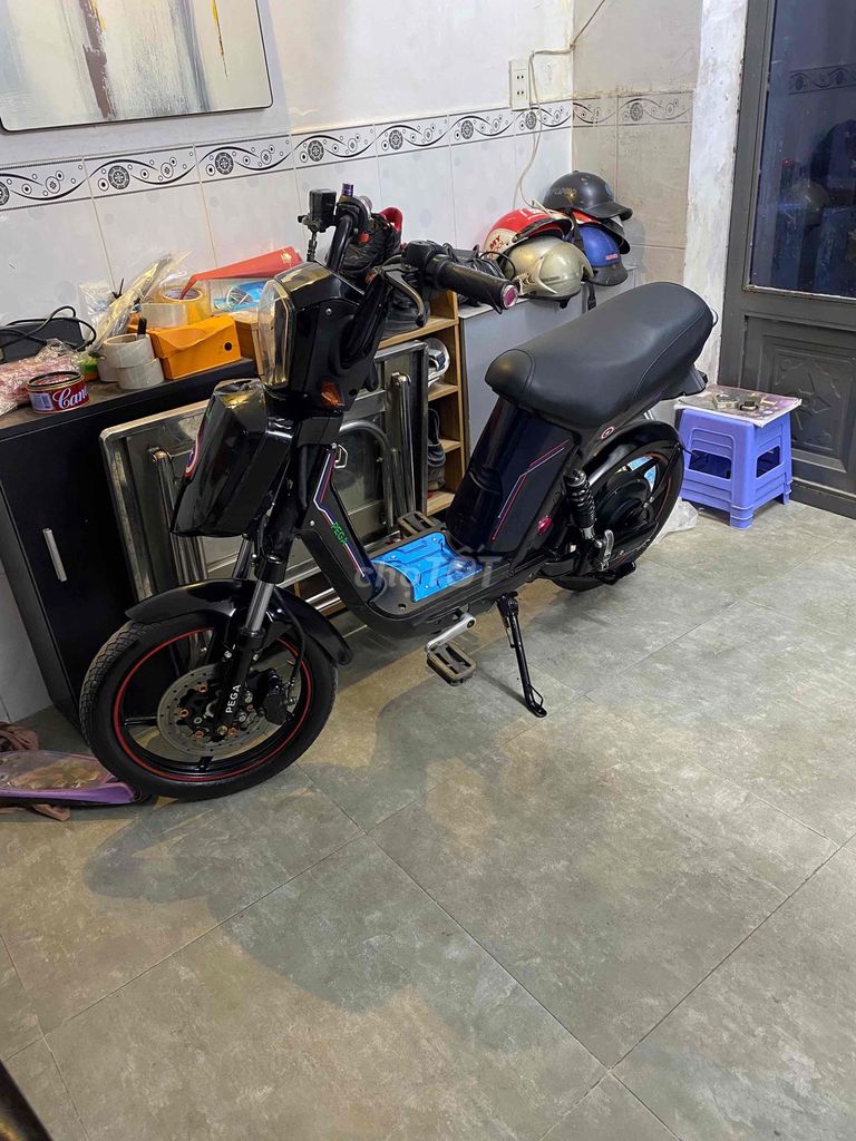 Xe đạp điện Pega Cap A+ Xanh đen. Mua bán Xe điện tại Quận Bình Tân Tp Hồ Chí Minh được đăng bởi Nguyễn bảo thanh thảo hình 2