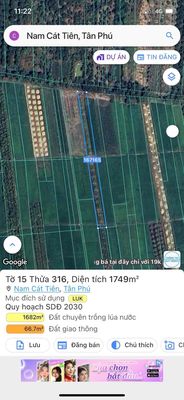 đất mặt tiền bê tông đối diện resoft. Mua bán đất tại Huyện Tân Phú Đồng Nai được đăng bởi Tí Bánh Bao