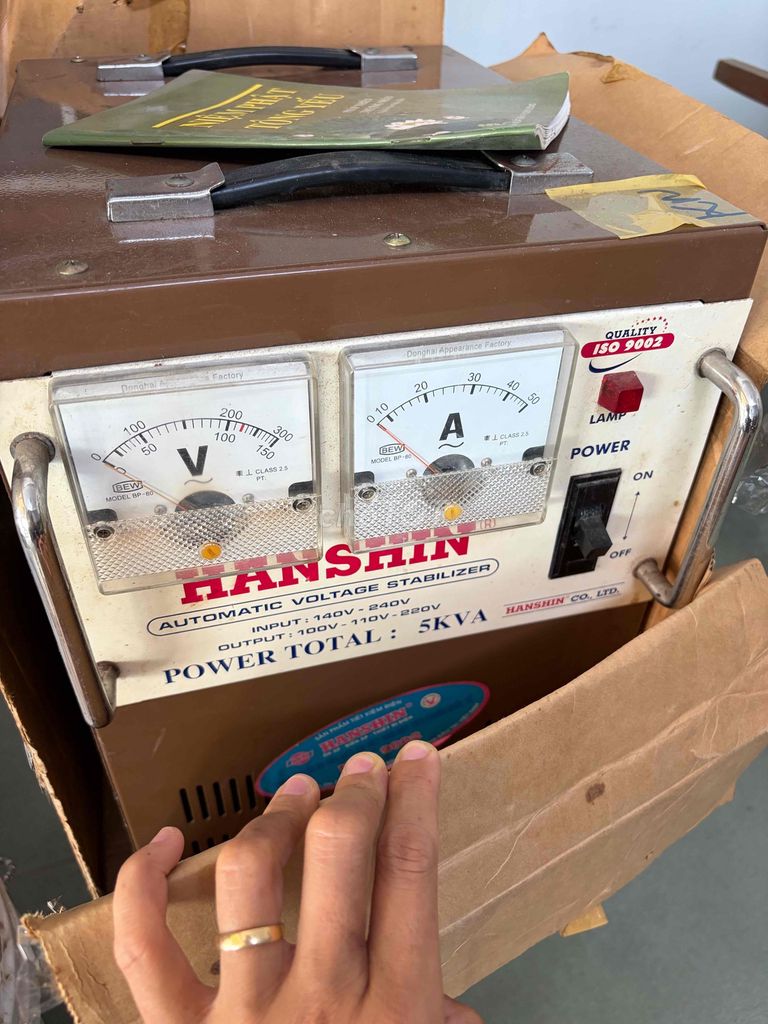 Ổn áp Hanshin 5KVA Mới ít dùng. Mua bán Đồ chuyên dụng, Giống nuôi trồng tại Thành phố Châu Đốc An Giang được đăng bởi Ánh Dương hình 1
