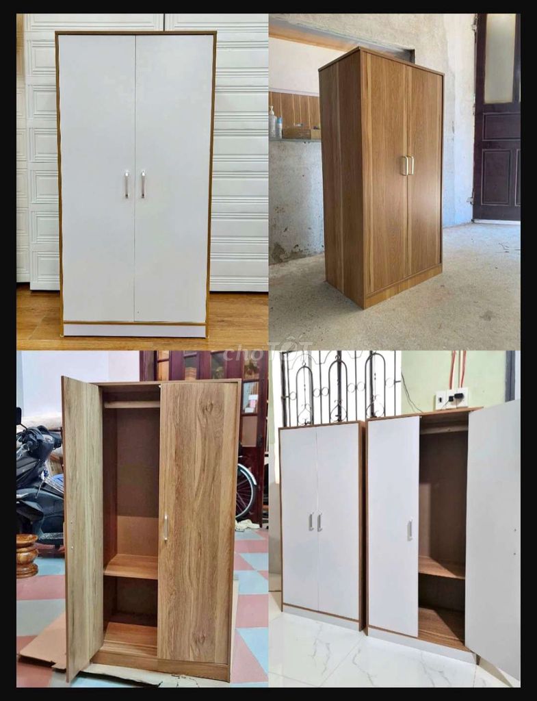 Tủ quần áo 2cánh cao120cm 599k. Mua bán Tủ, kệ gia đình tại Quận Thanh Khê Đà Nẵng được đăng bởi Gia Dụng Thủy Lê hình 1