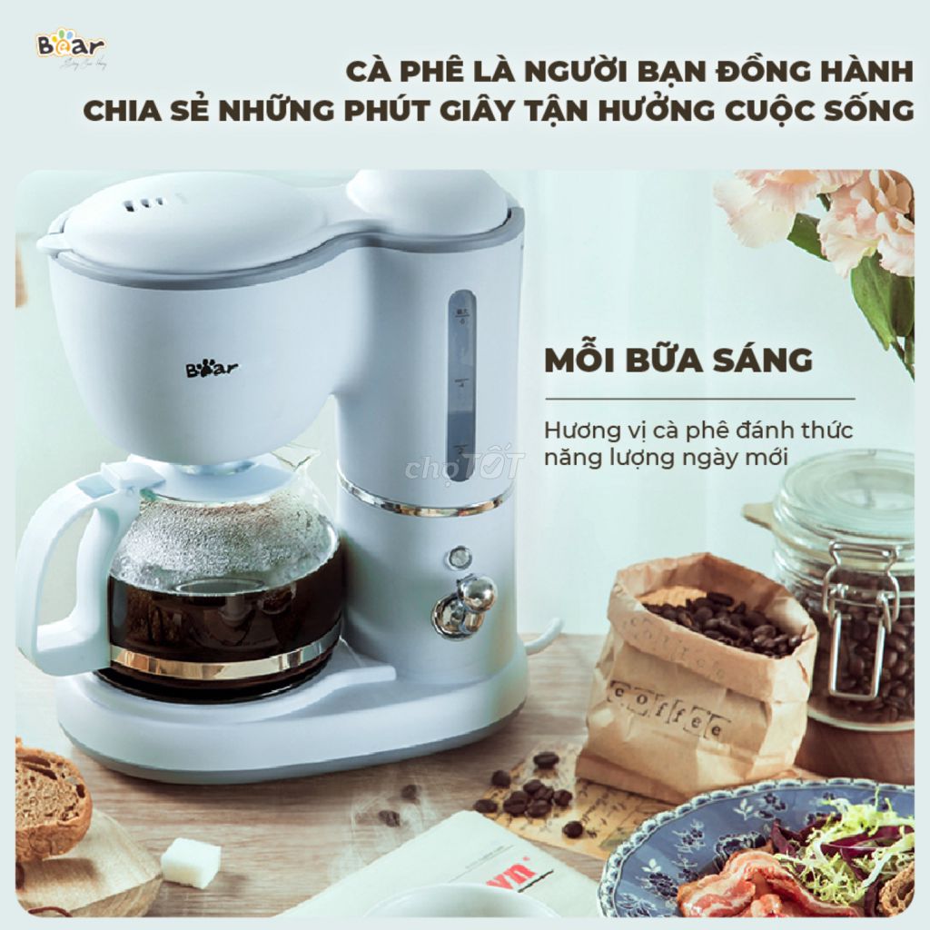 Máy Pha Cà Phê Mini BEAR nhỏ gọn tiện dụng pha tr