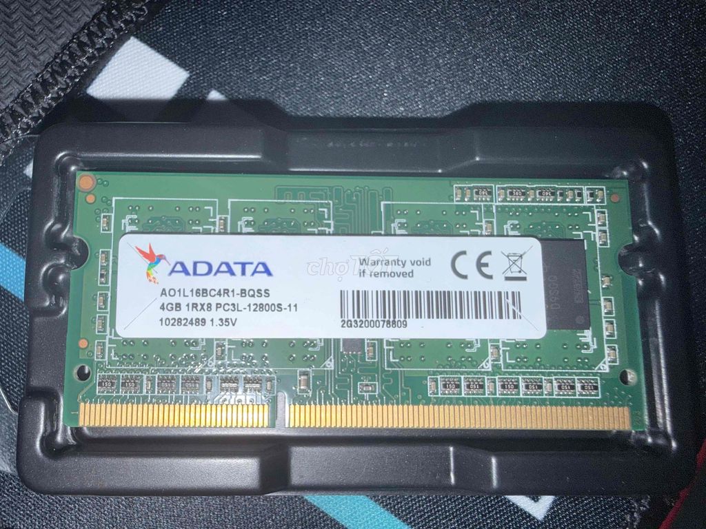 RAM ADATA 4GB DDR3L Đã sử dụng. Mua bán Linh kiện (RAM, Card...) tại Thành phố Thủ Đức Tp Hồ Chí Minh được đăng bởi Hoàng Trung Kiên hình 1
