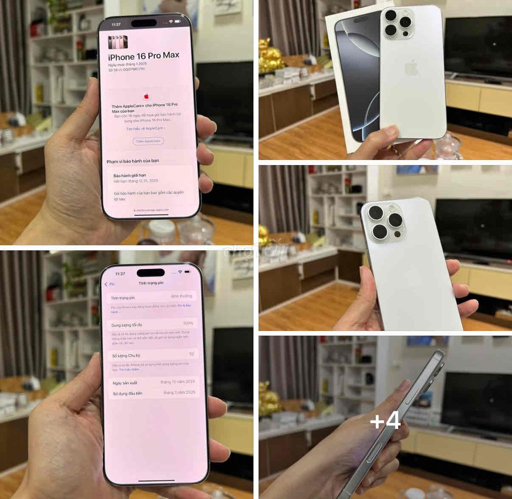 iPhone 16 Pro Max 256GB Trắng FULLBOX NEW BH 2025. Mua bán Điện thoại tại Quận Thanh Xuân Hà Nội được đăng bởi Nguyễn Huy Dũng hình 1