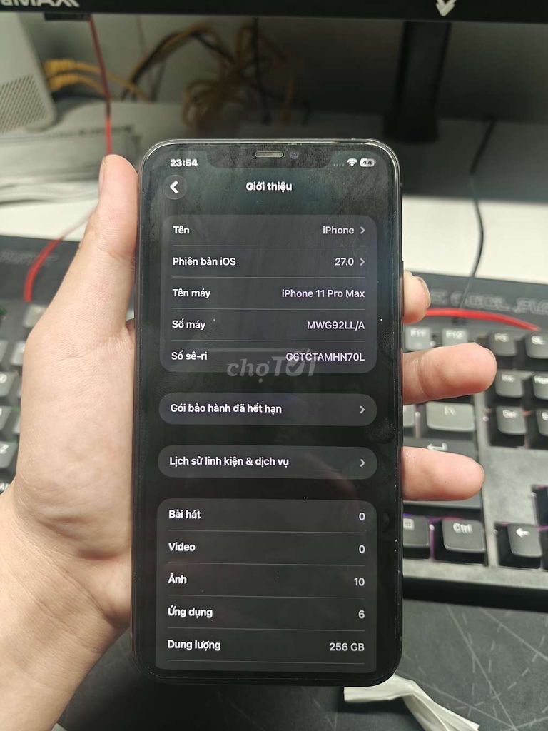 Apple iPhone 11 Pro Max 256GB Đen Đã sử dụng. Mua bán Điện thoại tại Thành phố Thuận An Bình Dương được đăng bởi sỹ tuấn mai hình 1