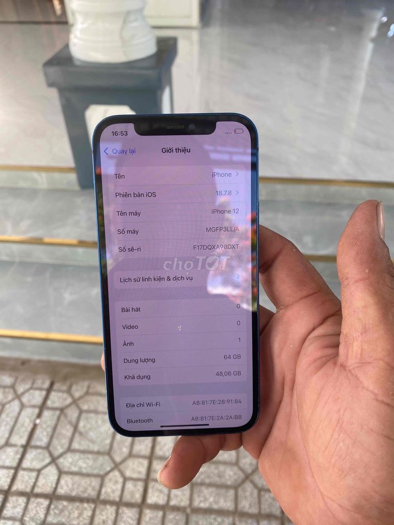 Apple iPhone 12 64GB. Mua bán Điện thoại tại Huyện U Minh Cà Mau được đăng bởi Long hình 1