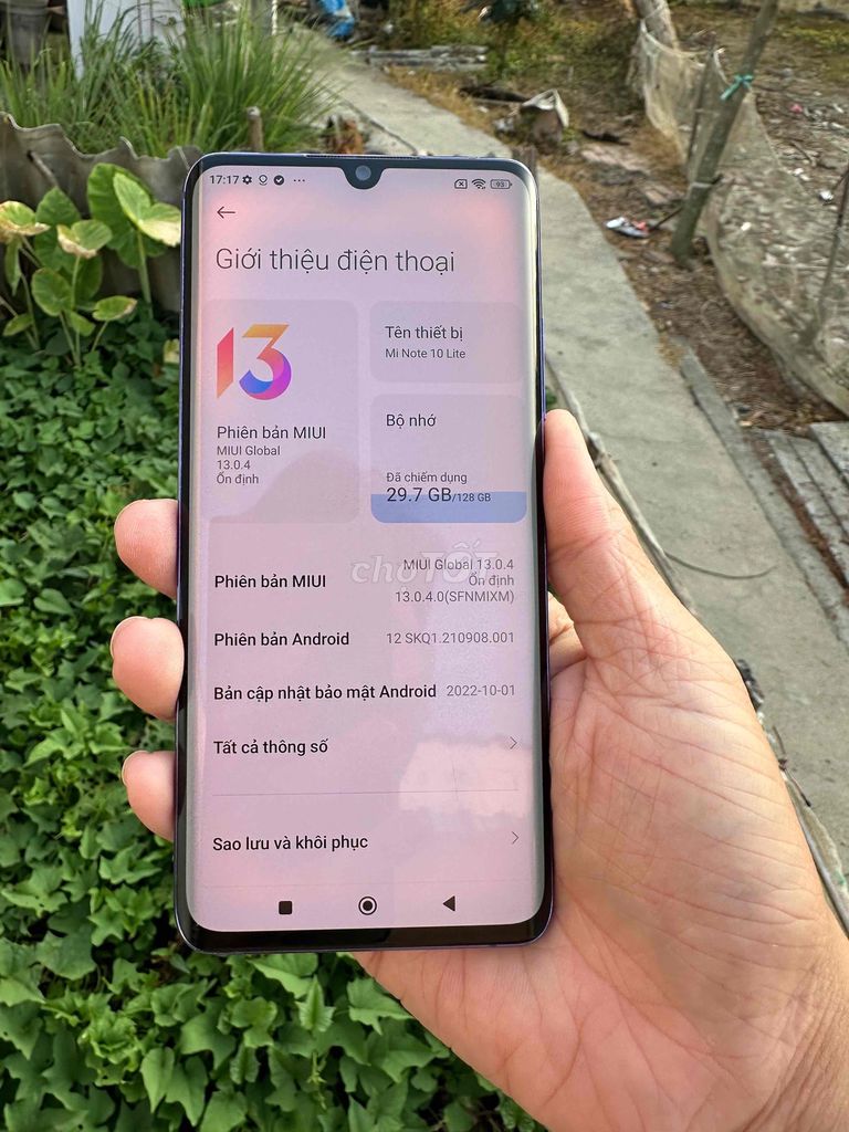 Xiaomi Mi Note 10 Lite 128GB Xanh. Mua bán Điện thoại tại Huyện Gò Công Đông Tiền Giang được đăng bởi Phong Vũ hình 1