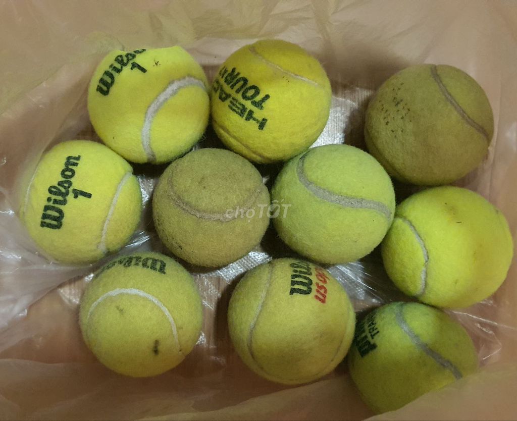 banh tennis (đã sử dụng, còn chơi được)