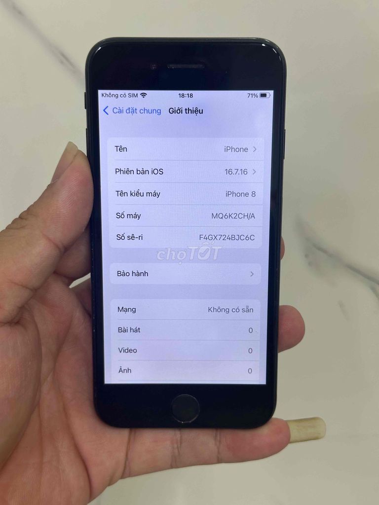 8G Quốc Tế Full CN Icloud Sạch Pin 100. Mua bán Điện thoại tại Quận Gò Vấp Tp Hồ Chí Minh được đăng bởi Anhh Mười hình 1