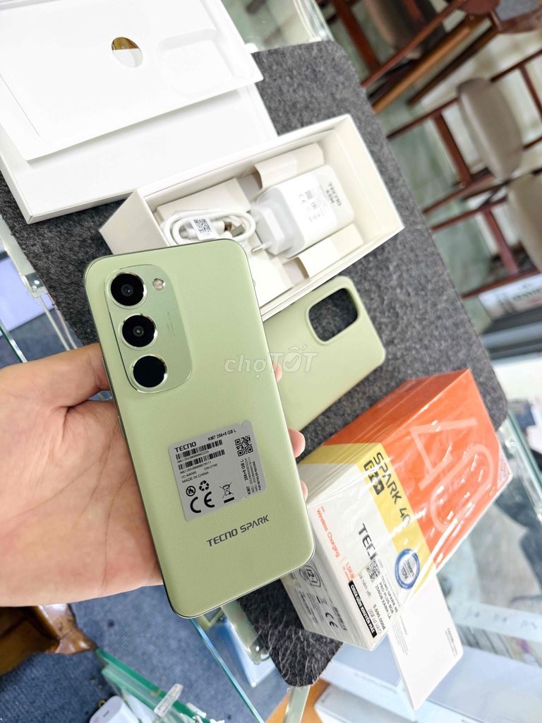 Tecno Spark 40 Pro Plus 256GB Xanh lá Như mới. Mua bán Điện thoại tại Huyện Tam Bình Vĩnh Long được đăng bởi Trong Tran hình 1