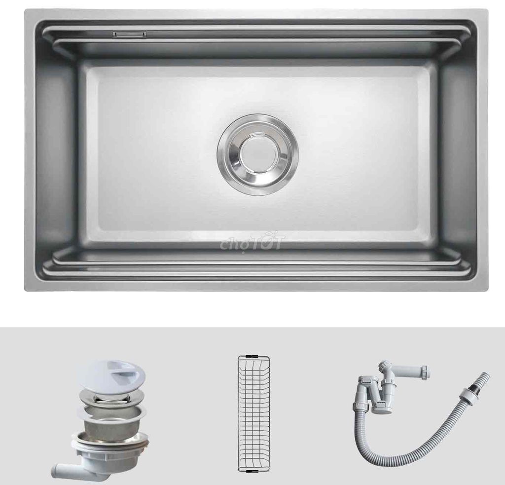 Chậu rửa chén Kluger KG7044FS lắp âm mặt đá. Mua bán Thiết bị vệ sinh, nhà tắm tại Quận Thanh Khê Đà Nẵng được đăng bởi Nội thất bếp trọn gói TST  hình 1