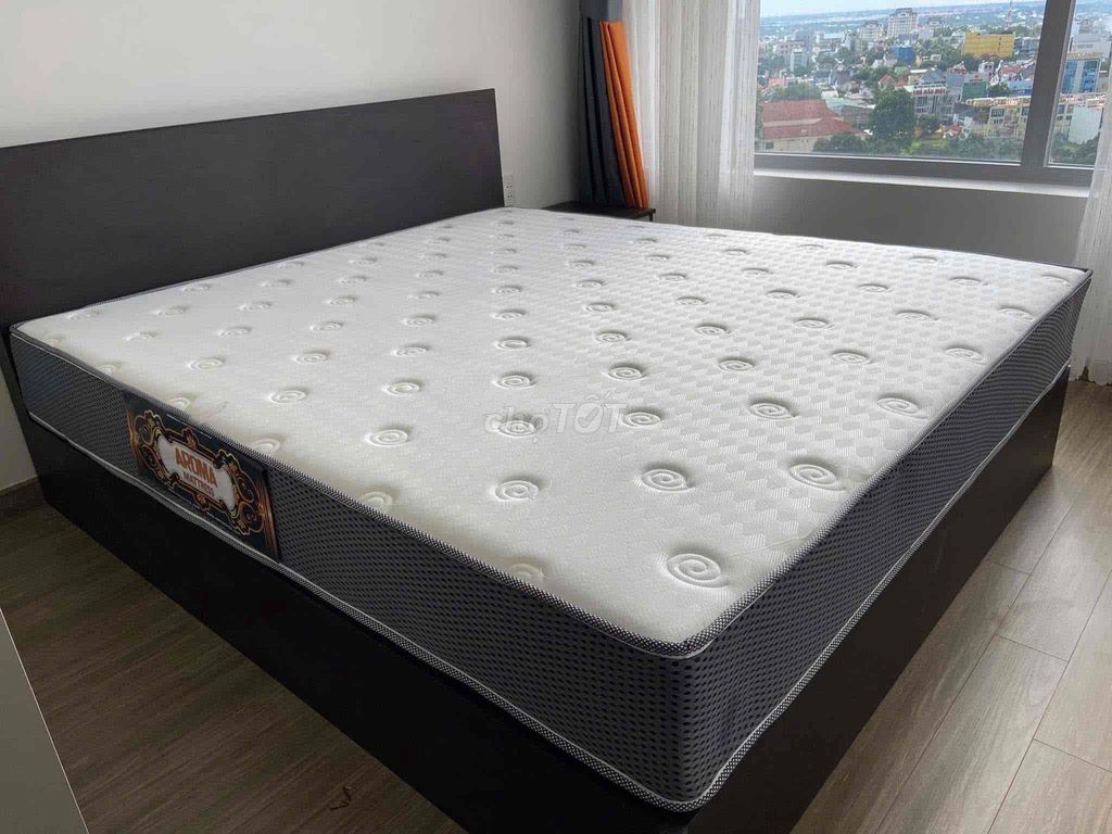 Nệm lò xo Aroma Cool Coil 2 Viền 1m6 x 2m x 24cm. Mua bán Giường, chăn ga gối nệm tại Thành phố Cao Lãnh Đồng Tháp được đăng bởi Nệm Giá Kho Cao Lãnh hình 1