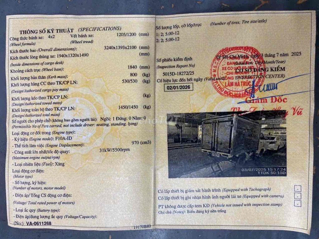 Suzuki 2012 tải 500kg dài 2 m. Mua bán Xe tải, xe ben tại Thành phố Thủ Đức Tp Hồ Chí Minh được đăng bởi Hồng  hình 5