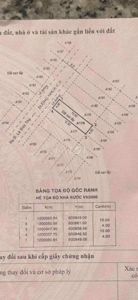 Bán Đất Lê Đức Thọ Khu Phân Lô Hẻm 8m thông