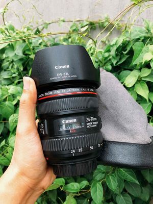 ống kính canon 24 70 f4 is kèm filter túi đựng