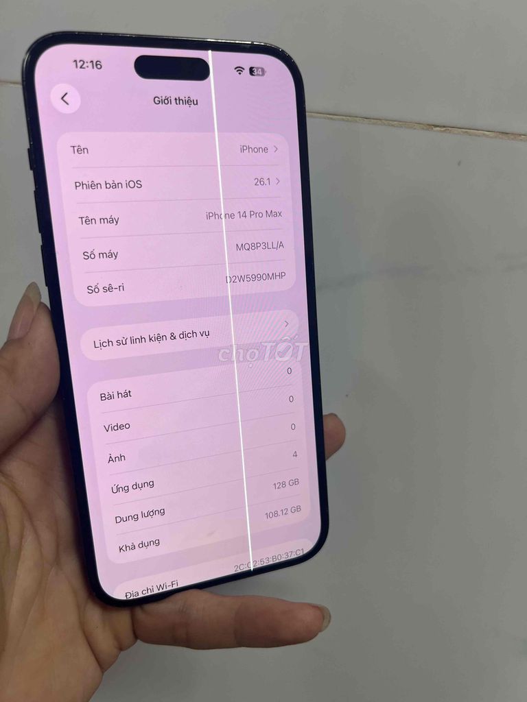 Apple iPhone 14 Pro Max 128GB k aim. Mua bán Điện thoại tại Thành phố Tân An Long An được đăng bởi lê văn thái hình 1