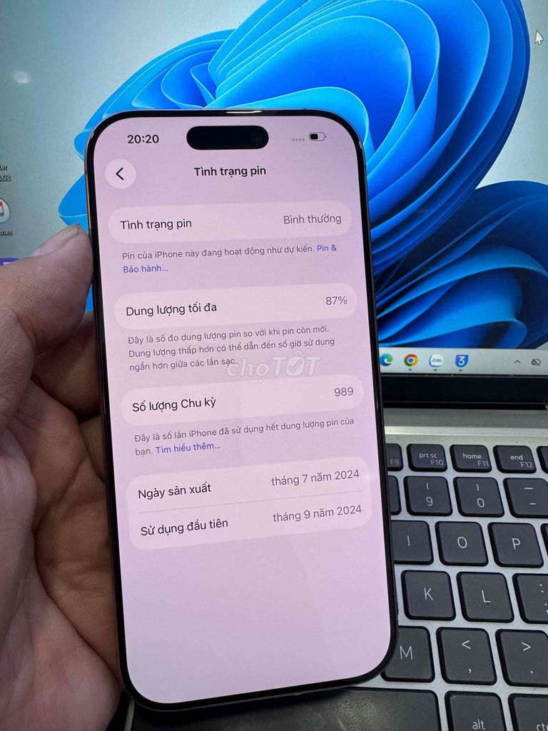 Apple iPhone 16 Pro 256GB Vàng. Mua bán Điện thoại tại Quận 6 Tp Hồ Chí Minh được đăng bởi QUỐC THIÊN BÁN GÓP 0 ĐỒNG  hình 1