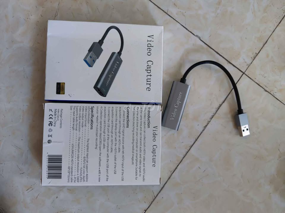 Card thu hình Xám Kim loại USB, HDMI 4K60Hz. Mua bán Phụ kiện (Màn hình, Chuột...) tại Quận Nam Từ Liêm Hà Nội được đăng bởi Trần Cương hình 1