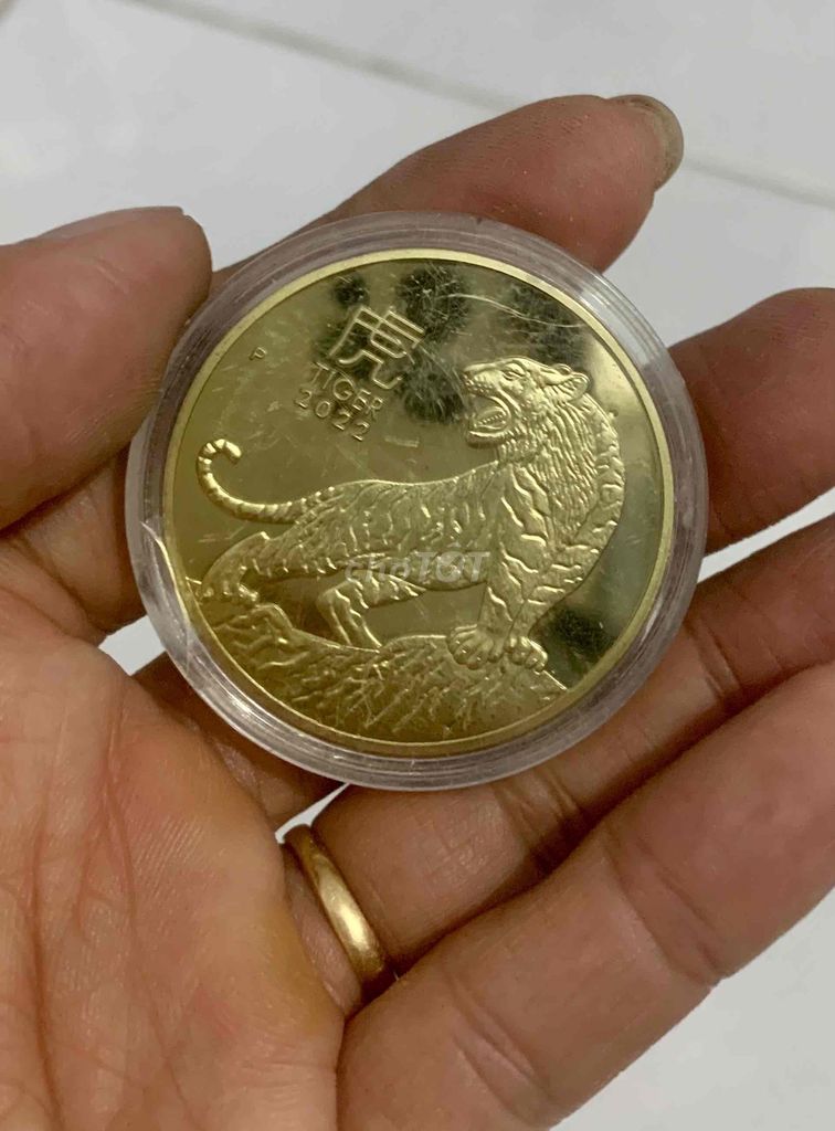 Đồng tiền lưu niệm Úc 2022 Vàng Con Hổ. Mua bán Đồ sưu tầm, đồ cổ tại Thành phố Long Xuyên An Giang được đăng bởi Mỹ Thới hình 1