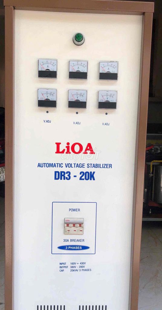 Ổn áp LIOA DR3-20K vào 160V ~420V ra 380V/220V. Mua bán Đồ chuyên dụng, Giống nuôi trồng tại Quận 12 Tp Hồ Chí Minh được đăng bởi phuc huyen  hình 1