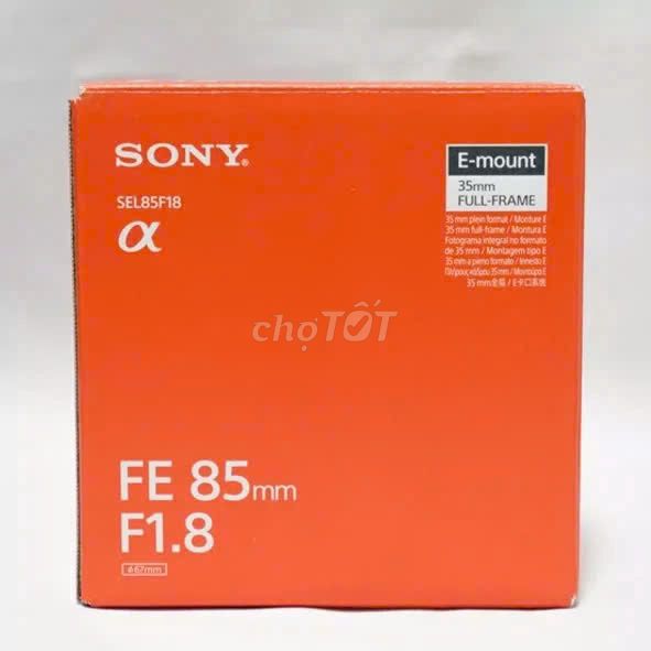 Lens Sony FE 85 F1.8 New 100%