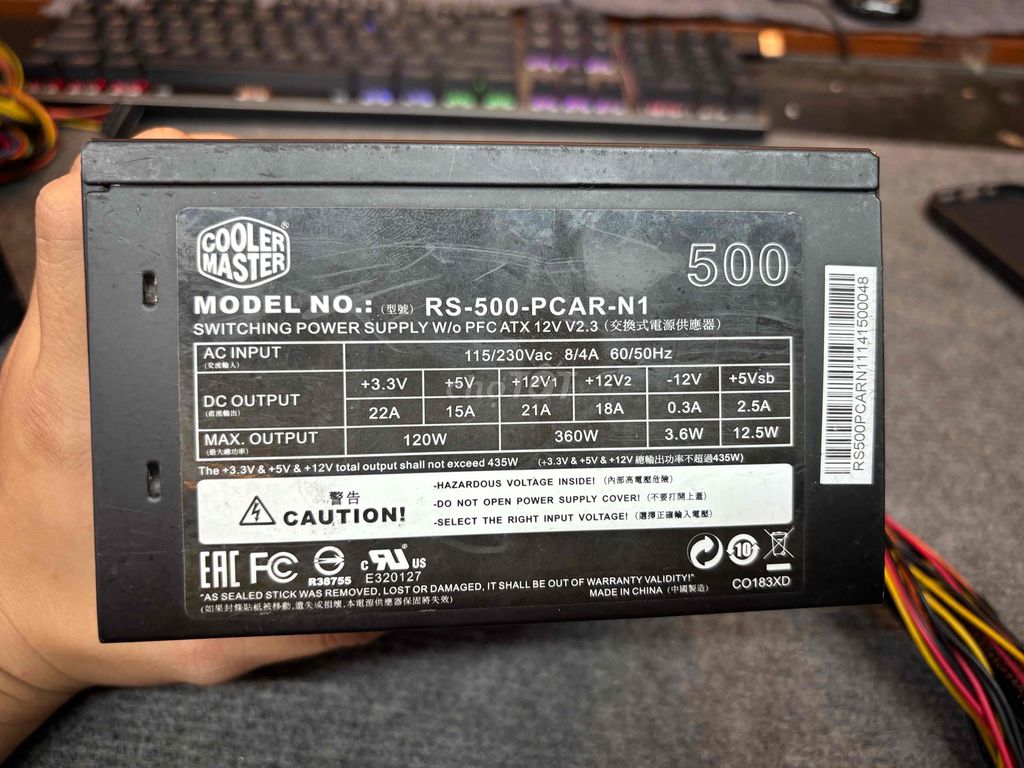 ✅Nguồn Coolermaster 500W kéo linh kiện khoẻ