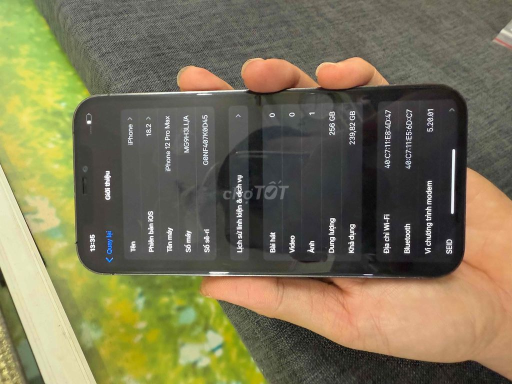 iphone 12 pro max 256g đen