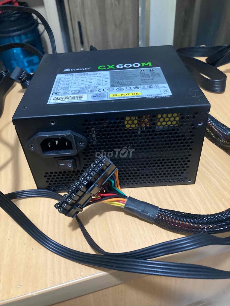Bộ nguồn Corsair CX600M 600W Đen đã sử dụng. Mua bán Linh kiện (RAM, Card...) tại Huyện Bình Chánh Tp Hồ Chí Minh được đăng bởi Danh Bảnh hình 1