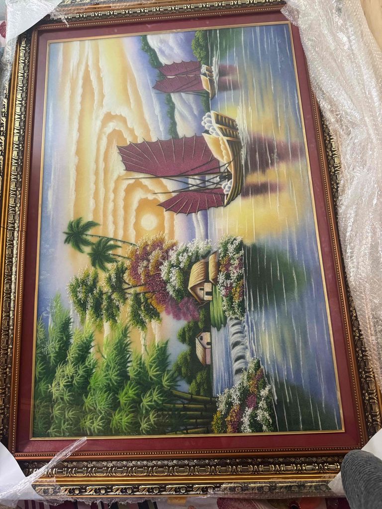 Tranh đá quý Phong cảnh Đa màu sắc Trang trí. Mua bán Đồ sưu tầm, đồ cổ tại Huyện Vạn Ninh Khánh Hòa được đăng bởi Tên chưa cung cấp hình 1