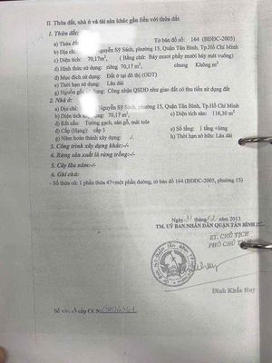 Bán Nhà đường Nguyễn Sỹ Sách. Mua bán nhà ở tại Quận Tân Bình Tp Hồ Chí Minh được đăng bởi Quangdang
