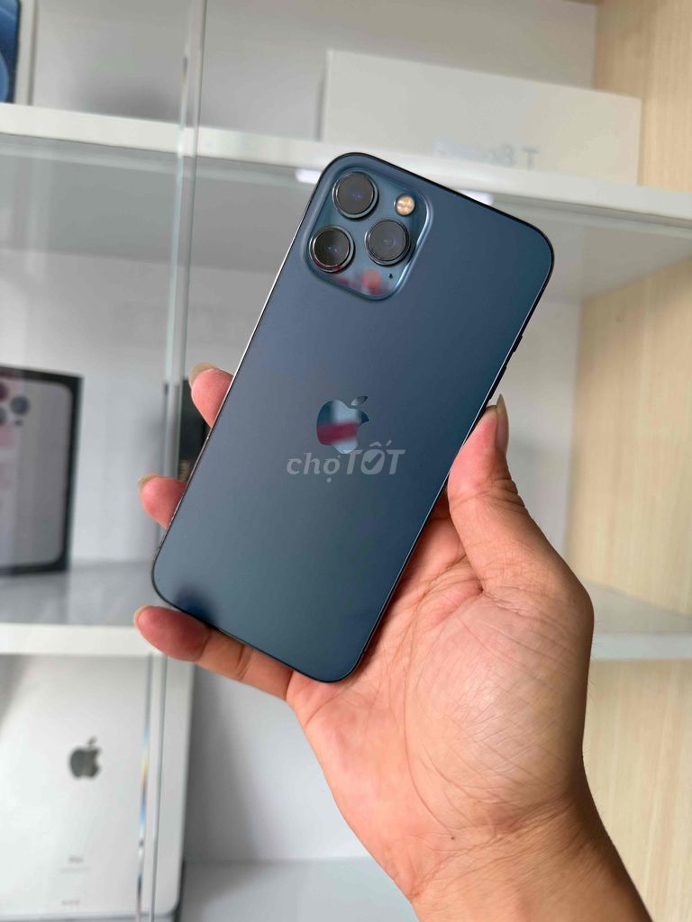 iPhone 12 Pro Max 128GB Xanh QT 2 SIM ZIN FULL. Mua bán Điện thoại tại Thành phố Cà Mau Cà Mau được đăng bởi NHAN APPLE hình 1