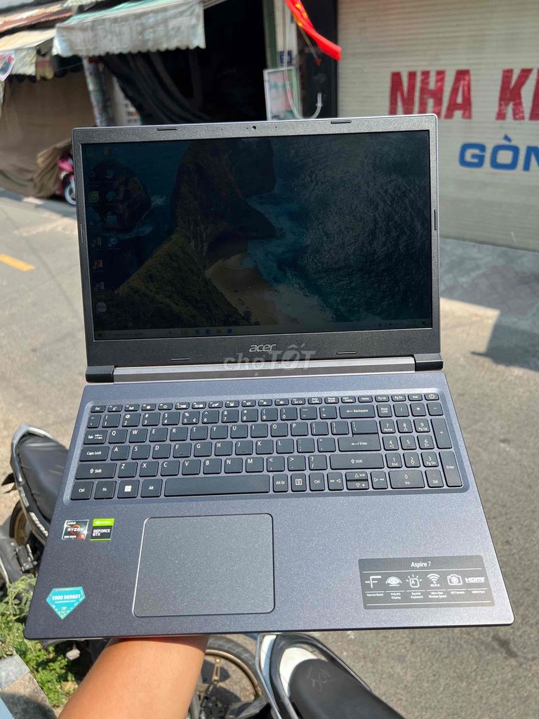 Acer Aspire 7 R5-5500U 8GB\512GB\1650 4GB\15.6 144. Mua bán Laptop tại Thành phố Thủ Đức Tp Hồ Chí Minh được đăng bởi Công ty TNHH Dịch Vụ Ngọc Gia Bảo Computer hình 1