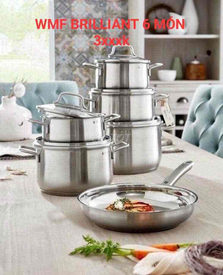 bộ nồi inox 6 chi tiết của hãng WMF