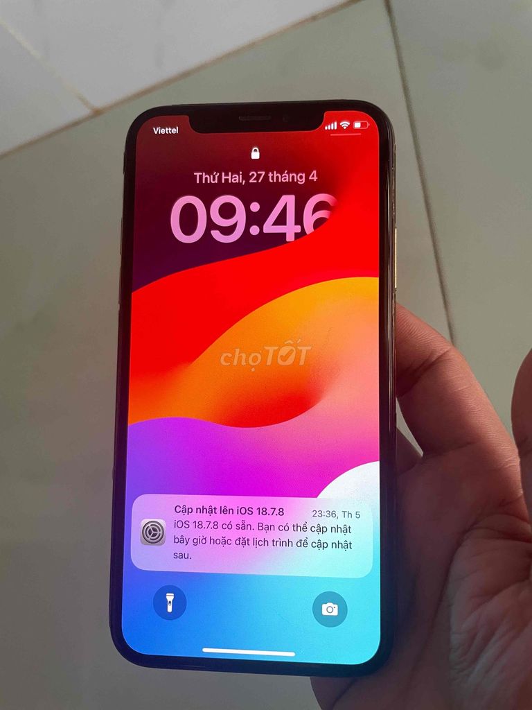Apple iPhone XS 64GB Vàng Đã qua sử dụng. Mua bán Điện thoại tại Quận 12 Tp Hồ Chí Minh được đăng bởi Hoàng Phương hình 1